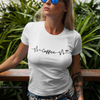 "Coffee Heartbeat" - T-shirt (DT)(Premium)