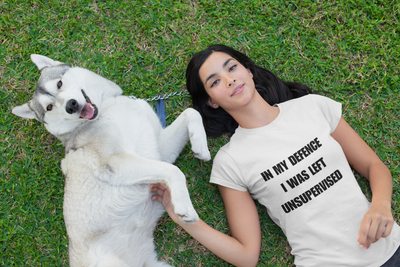 "In My Defence. I was left unsupervised" - T-Shirt (DT)