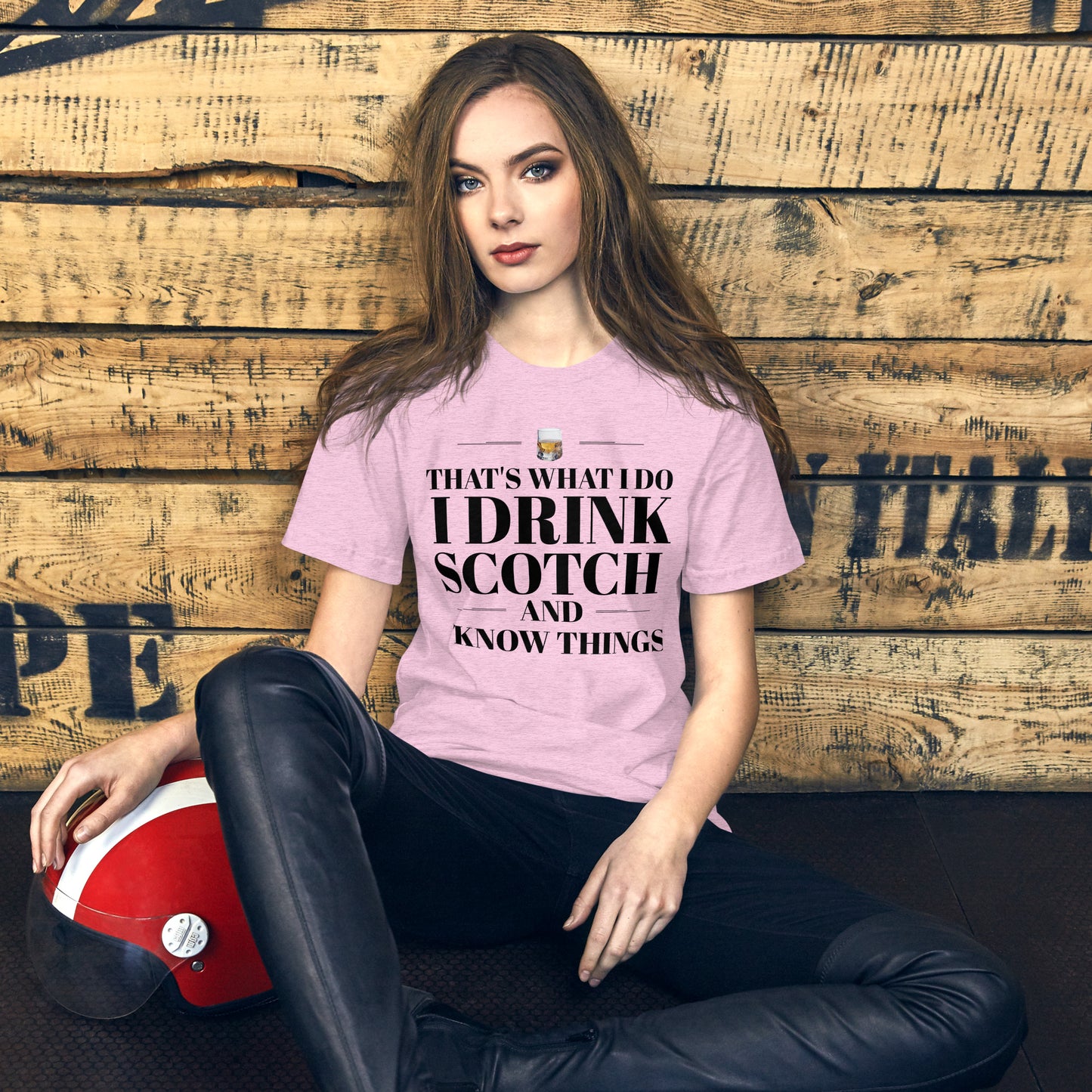 "That's What I Do. I Drink Scotch and I know Things." - T-shirt, unisex (DT)